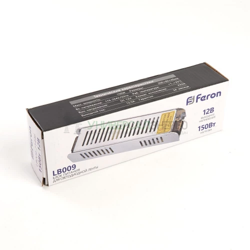 Трансформатор электронный для светодиодной ленты 150W 12V (драйвер), LB009 21496 фото 3