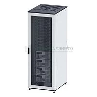 Шкаф напольный собранный 19дюйм IT-CQE 47U 800х800 двери стекло/сплошн. RAL7011/7035 DKC R5DC4788GS