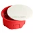 Коробка монтажная для полых стен, с пластиковыми зажимами, с крышкой, D80*40мм STEKKER EBX30-02-1-20-80, красный 49006