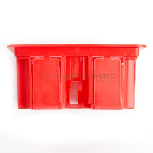Коробка монтажная для сплошных стен, с крышкой, 92*92*45мм STEKKER EBX30-01-1-20-92, красный 49004 фото 4
