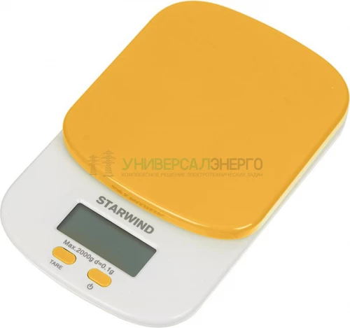 Весы кухонные электронные SSK2158 макс.вес:2кг оранж. STARWIND 317448 фото 2