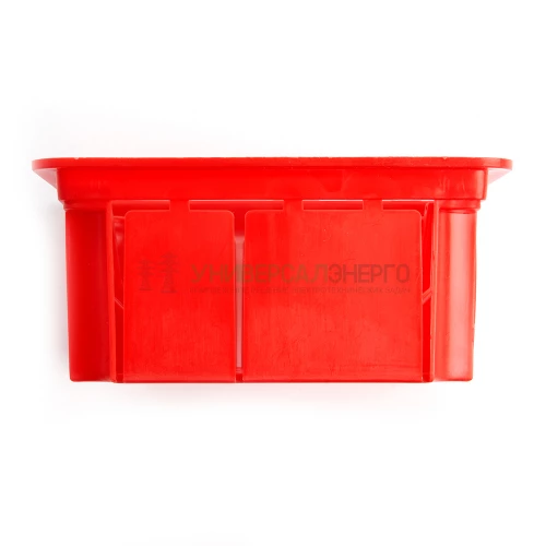 Коробка монтажная для сплошных стен, с крышкой, 92*92*45мм STEKKER EBX30-01-1-20-92, красный 49004 фото 3