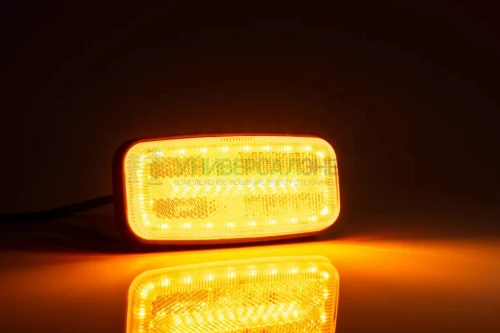 Фонарь габаритный LED c функцией указателя поворота кат.5, 12-36В, жёлтый со светоотражателем и проводом. FRISTOM FT-080 LED фото 2