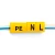 Набор кабель-маркеров "L,N,PE" STEKKER для провода сеч. до 4мм2, желтый CBMR25-S2 (DIY упак 6 отрез по30 шт) 49393