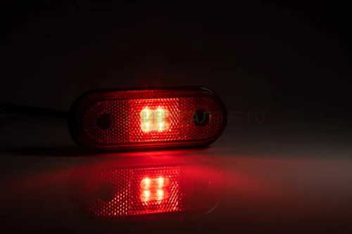 Фонарь габаритный красный LED с проводом  2х0.75 мм?  12В- 30В FRISTOM FT-020 C LED фото 2