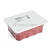 Коробка монтажная для полых стен, с пластиковыми зажимами, с крышкой, 120*92*45мм STEKKER EBX30-02-1-20-120, красный 49008
