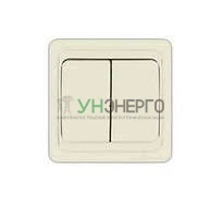 Выключатель 2-кл. СП Валери 10А IP20 сл. кость UNIVersal Б-В0023