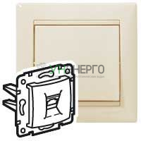 Розетка телефонная 2-м СП Valena RJ11 IP20 механизм сл. кость (DIY-упак.) IEK 696742 Розетка телефонная 2-м СП Valena RJ11 IP20 механизм сл. кость (DIY-упак.) IEK 696742