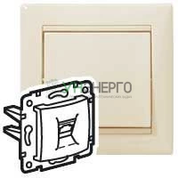 Розетка телефонная 2-м СП Valena RJ11 IP20 механизм сл. кость (DIY-упак.) IEK 696742 Розетка телефонная 2-м СП Valena RJ11 IP20 механизм сл. кость (DIY-упак.) IEK 696742