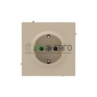 Розетка силовая KANT 2P+E без шторки ванильн. марципан DKC 7015033 Розетка силовая KANT 2P+E без шторки ванильн. марципан DKC 7015033