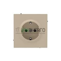 Розетка силовая KANT 2P+E без шторки ванильн. марципан DKC 7015033