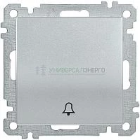 Механизм выключателя 1-кл. СП Bolero 10А IP20 ВС10-1-4-Б кнопочный звонок серебр. IEK EVB14-K23-10