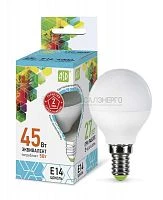 Лампа светодиодная LED-Шар-standard 5Вт шар 4000К нейтр. бел. E14 450лм 160-260В ASD 4690612002149