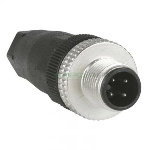 Соединение прямое М12 разъем 4 штыря SchE XZCC12MDM40B