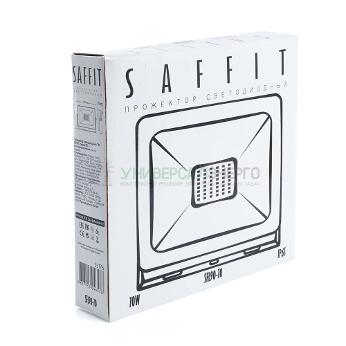 Светодиодный прожектор SAFFIT SFL90-70 IP65 70W 6400K черный 55176 фото 4