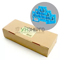 Зажим пружинный, 6-проводной проходной ЗНИ - 2,5 ,JXB PT 2,5 , синий LD579-2-25 49256