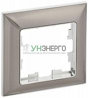 Рамка 1-м BRITE РУ-1-Бр хром/никель IEK BR-M12-12-4-K23 Рамка 1-м BRITE РУ-1-Бр хром/никель IEK BR-M12-12-4-K23