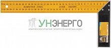 Угольник столярный двусторонняя шкала 350мм MOS 19374М