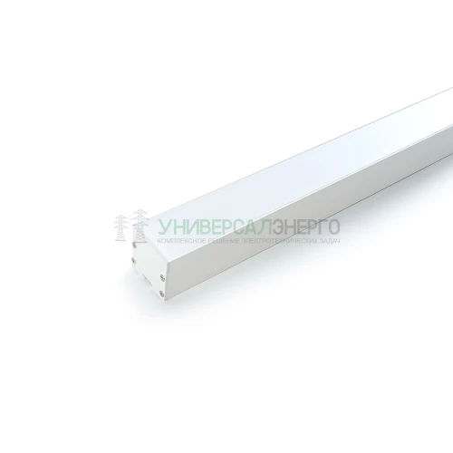 Профиль алюминиевый накладной "Линии света" с крепежами, белый, CAB256 10372 фото 5