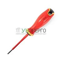 Отвертка диэлектрическая шлицевая 2.5х75 СЛИМ КВТ 103001