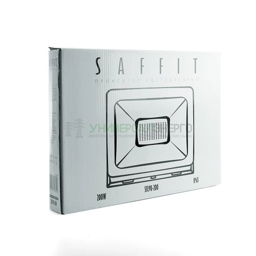 Светодиодный прожектор SAFFIT SFL90-200 IP65 200W 6400K черный 55168 фото 4