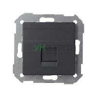 Адаптер на 1 RJ45 коннектор Simon82 графит 82005-38