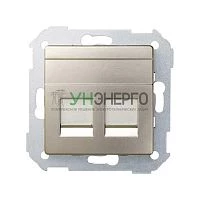Адаптер на 2 RJ45 коннектора Simon82 шампань 82006-34