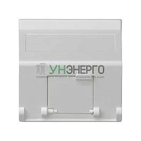 Адаптер на 1-мод. MD (RJ45 оптоволокно) 45х45мм наклонный защ. шторки бел. Simon Connect K80-9