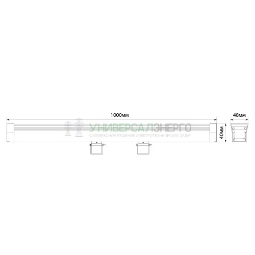 Светодиодный линейный прожектор с DMX Feron LL-892 18W RGB 24V IP65 32258 фото 5