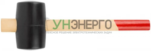 Киянка 70мм 750г деревянная ручка резинов. КУРС 45375