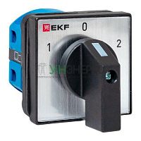 Переключатель кулачковый ПК-1-41 1п 25А "1-0-2" IP65 EKF pk-1-41-25-65