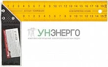 Угольник столярный 200мм желт. КУРС 19381