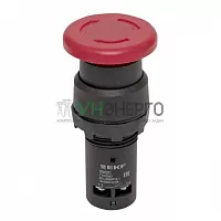 Кнопка SW2C-11MZ повор. гриб кр. NO+NC EKF sw2c-mz-r