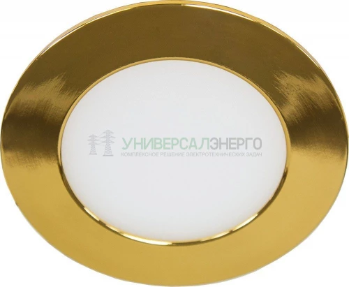 Светодиодный светильник Feron AL500 встраиваемый 6W 6400K золотистый 27997