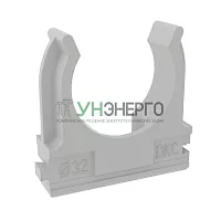 Держатель для труб (клипса) d32мм с защелкой (розн. уп.4шт) DKC 51032R