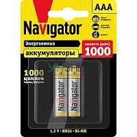 Аккумулятор AAA/HR03 94 462 NHR-1000-HR03-BP2 (блист.2шт) Navigator 94462