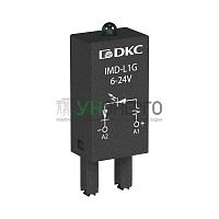 Модуль индикации и защиты LED зел.+диод 6-24В DC DKC IMD-LDD1G