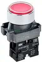 Кнопка LA167-BAF42 d22мм 1р красн. IEK BBT20-BAF42-2-22-67-K04