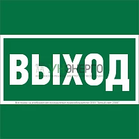 Знак безопасности NPU-1818.E22 "Выход" Белый свет a21369