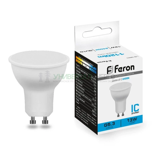 Лампа светодиодная Feron LB-960 MR16 GU10 13W 6400K 38193 фото 2