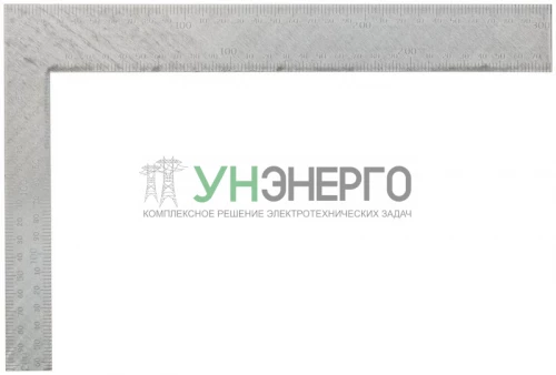 Угольник столярный цельнометаллический рифленая шкала 200х300мм FIT 19632
