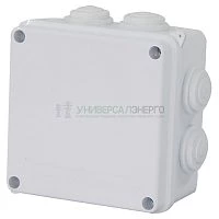 Коробка разветвительная STEKKER EBX30-02-65, 100*100*70 мм, 7 мембранных вводов, IP65, светло-серая 39554