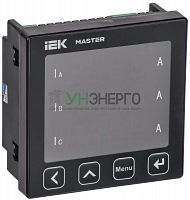 Амперметр цифровой щитовой 3ф RS-485 96х96 LED MASTER IEK MI-DA21-6-3-1-LED Амперметр цифровой щитовой 3ф RS-485 96х96 LED MASTER IEK MI-DA21-6-3-1-LED
