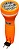 Фонарь аккумуляторный ручной 7LED 0.6W со встроенной вилкой для зарядки, оранжевый, TL040 12955
