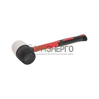 Киянка 450г фибергласовая рукоятка резинов. черн./бел. Kranz KR-12-8153