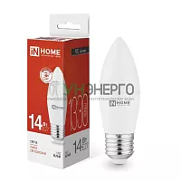 Лампа светодиодная LED-СВЕЧА-VC 14Вт E27 4000К 1330лм IN HOME 4690612047744