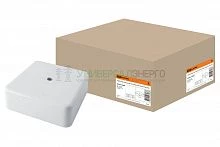 Коробка распаячная КР 100х100х44 ОП белая IP40 TDM
