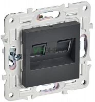 Розетка компьютерная двойн. RJ45 кат.5E SKANDY SK-K03T титан IEK SK-K20-1-K48 Розетка компьютерная двойн. RJ45 кат.5E SKANDY SK-K03T титан IEK SK-K20-1-K48