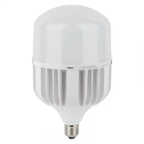 Лампа светодиодная высокомощная LED HW 80Вт T матовая 6500К холод. бел. E27 8000лм 140-265В с адаптером E40 угол пучка 200град. PF>/=09 (замена 800Вт) OSRAM 4058075576957