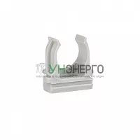 Держатель для труб (клипса) d16мм сер. (уп.10шт) Plast EKF derj-z-16n-r